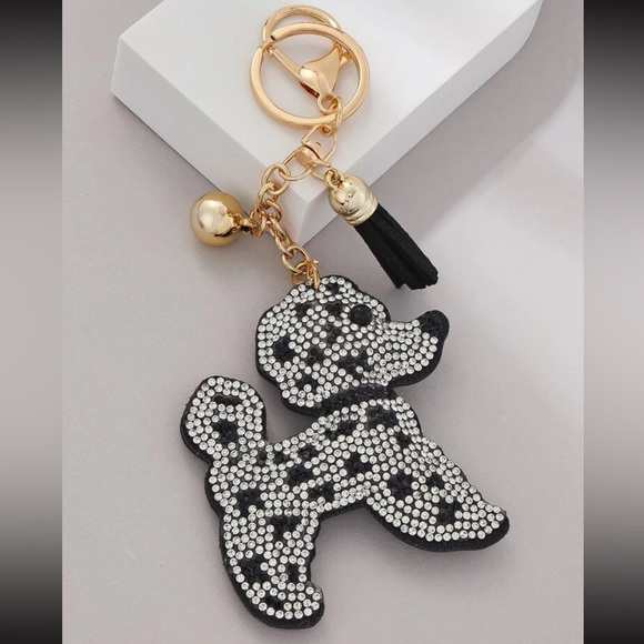 Accessories - Rhinestone Poodle Keychain